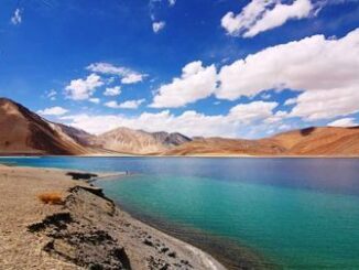 Pangong Tso lake in Hindi