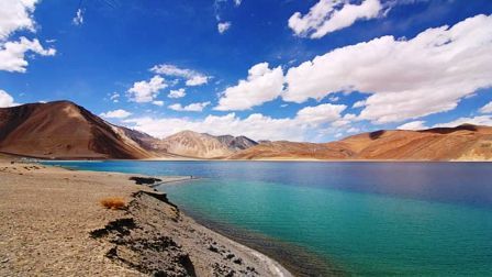 Pangong Tso lake in Hindi