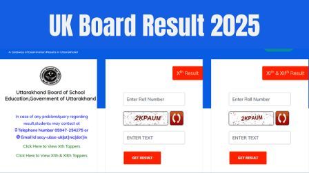 Uttrakhand 12th Board Result